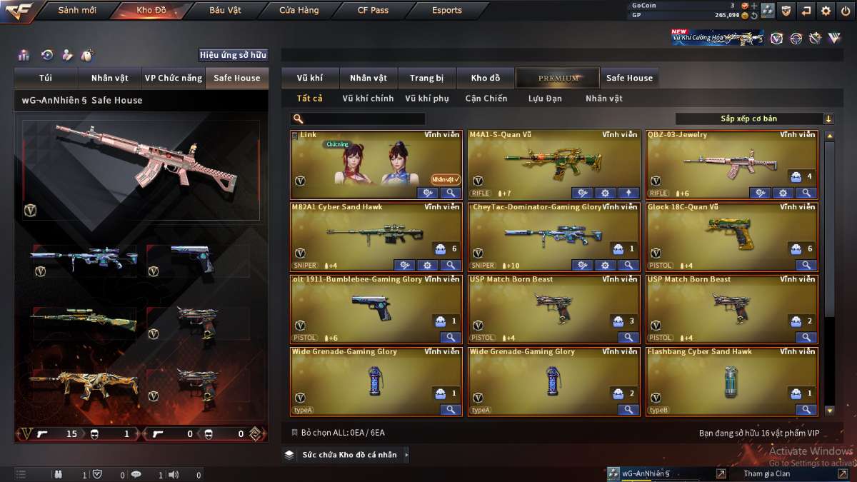 shop acc cf uy tin gia re